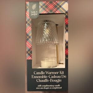Gold and Clear Candle Warmer Kit NIB